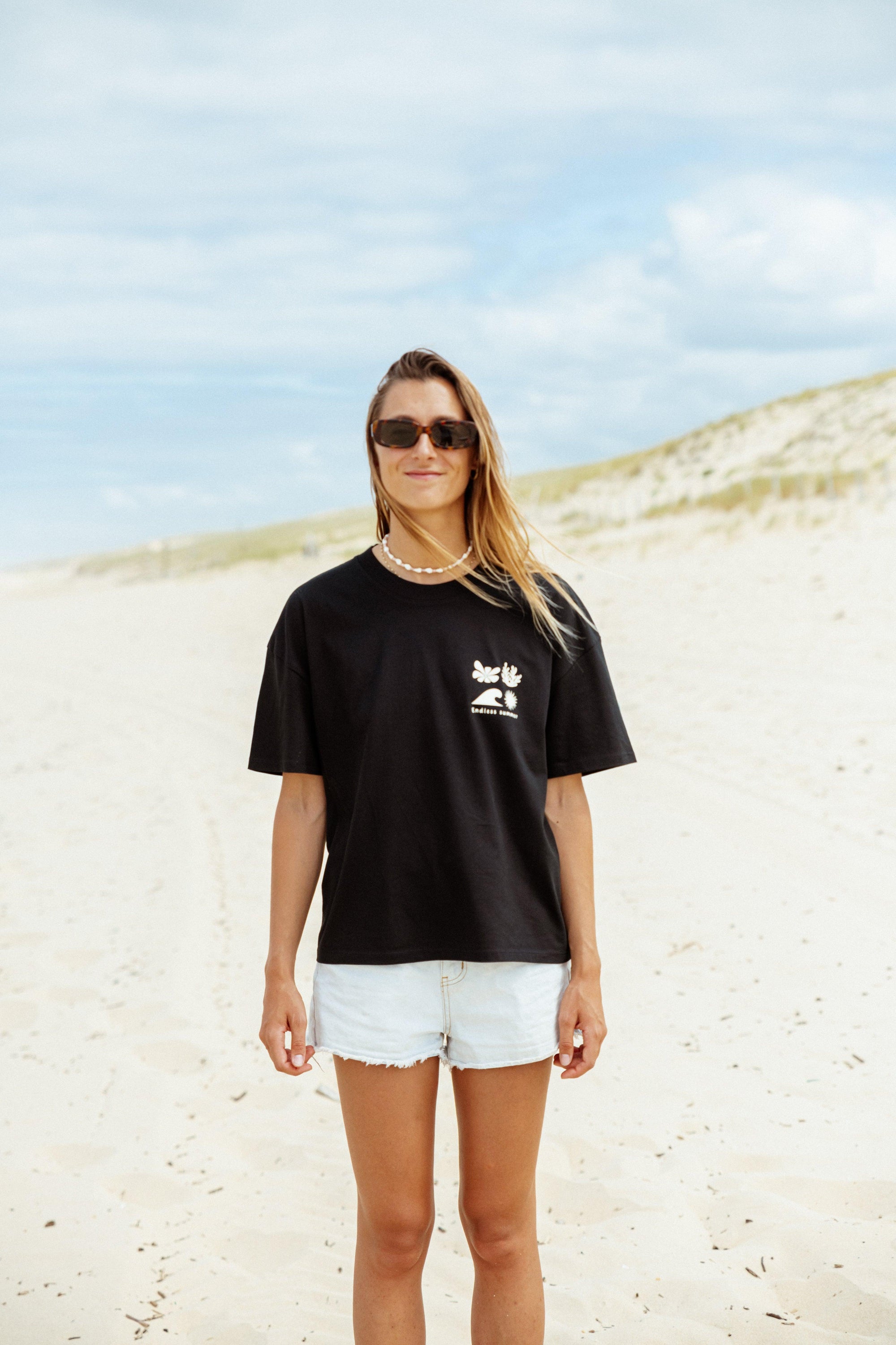 T-shirt oversize Endless summer noir