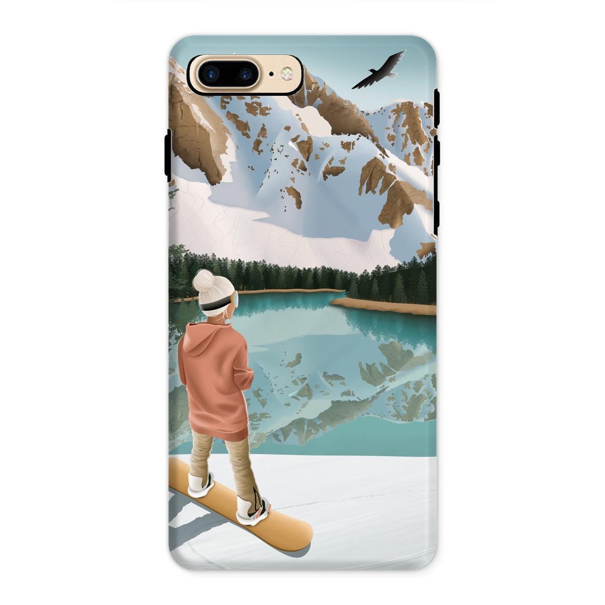 Between lake & mountains reinforced phone case