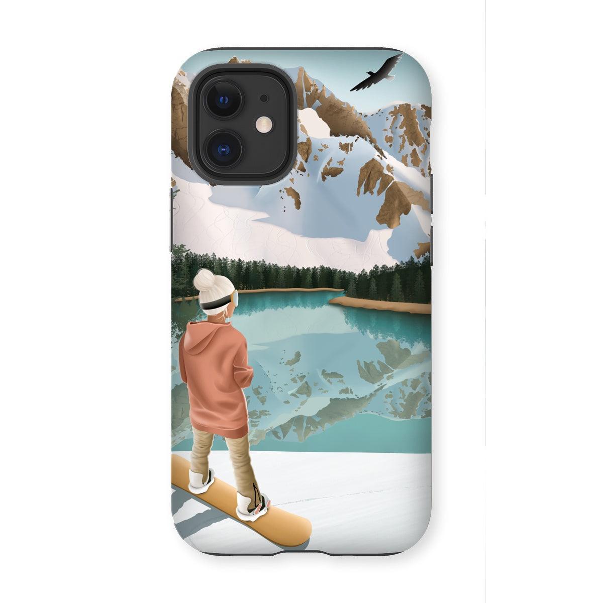 Between lake & mountains reinforced phone case