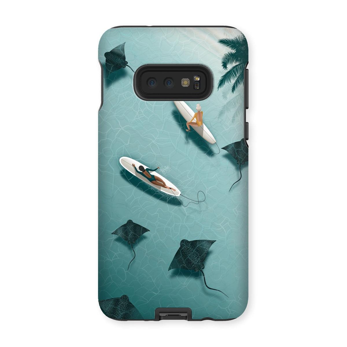 Dancing with rays reinforced phone case