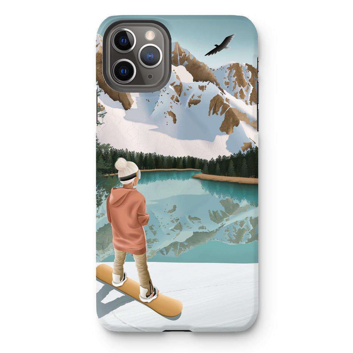 Between lake & mountains reinforced phone case
