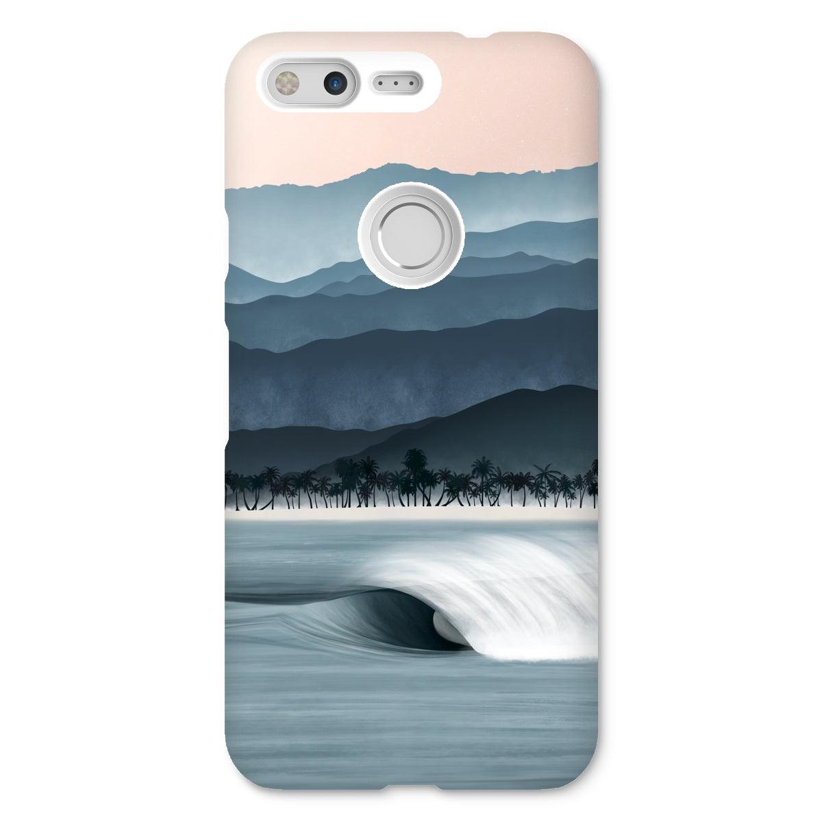 Funda fina para móvil Entre el océano y las montañas