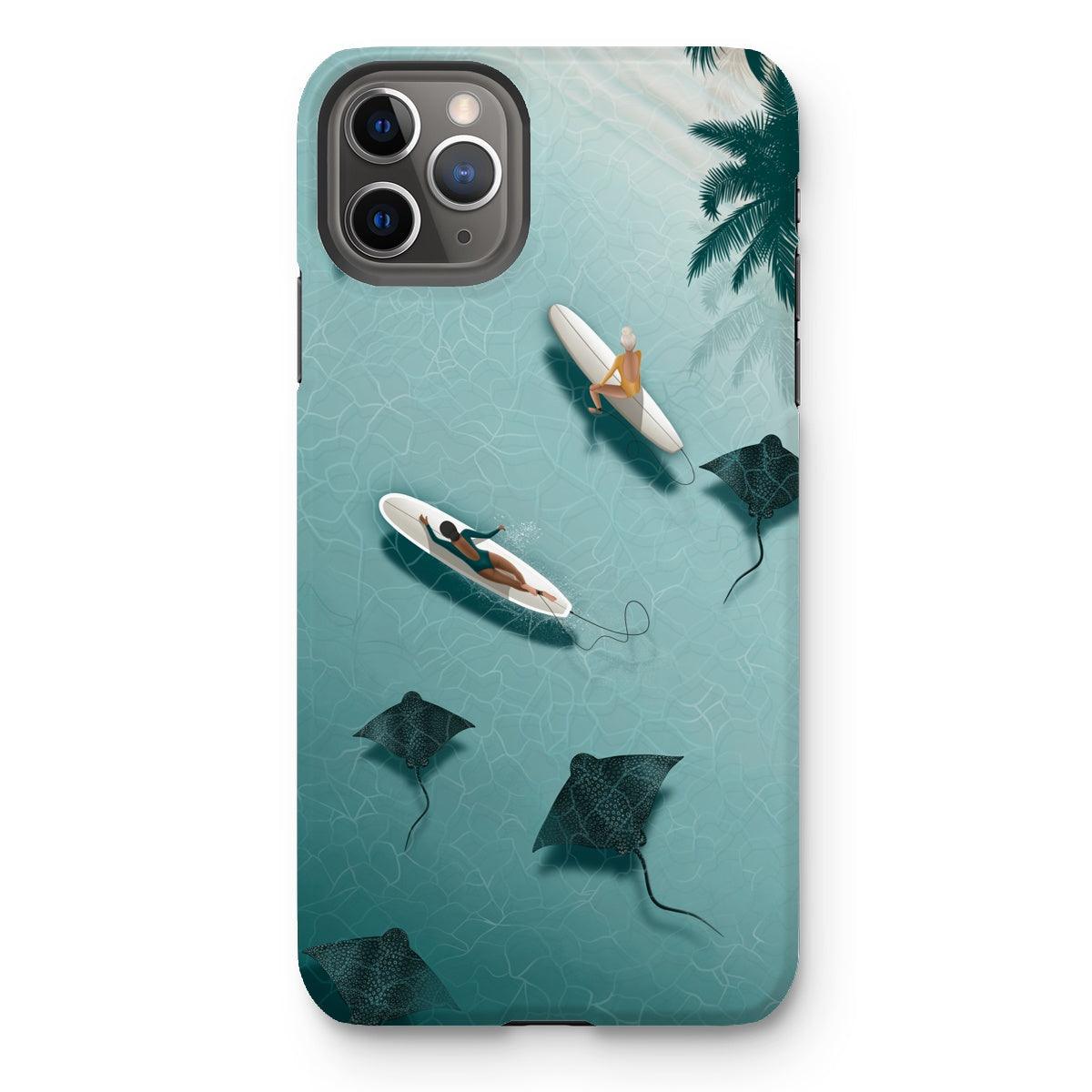 Dancing with rays reinforced phone case