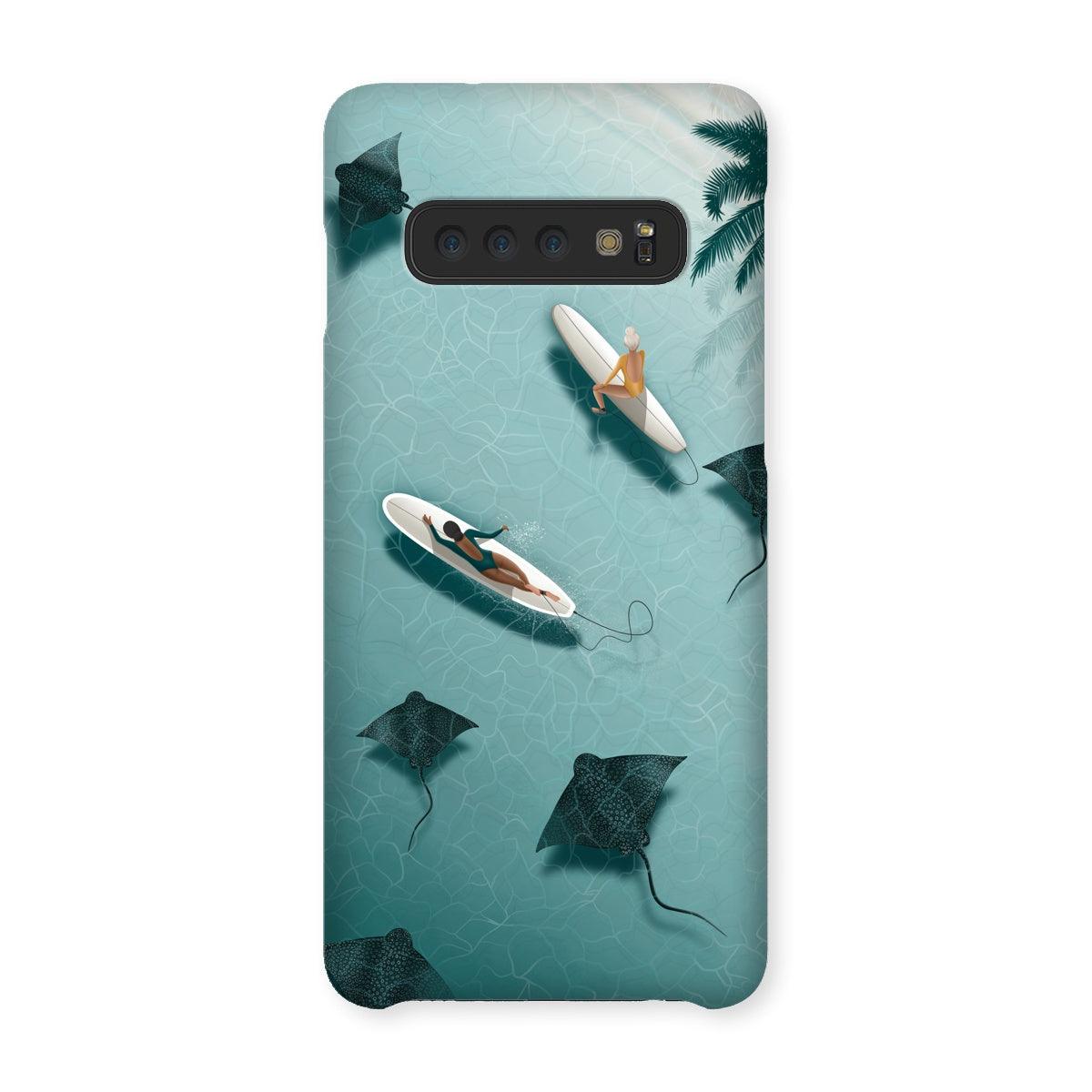 Slim Dancing with Rays Phone Case