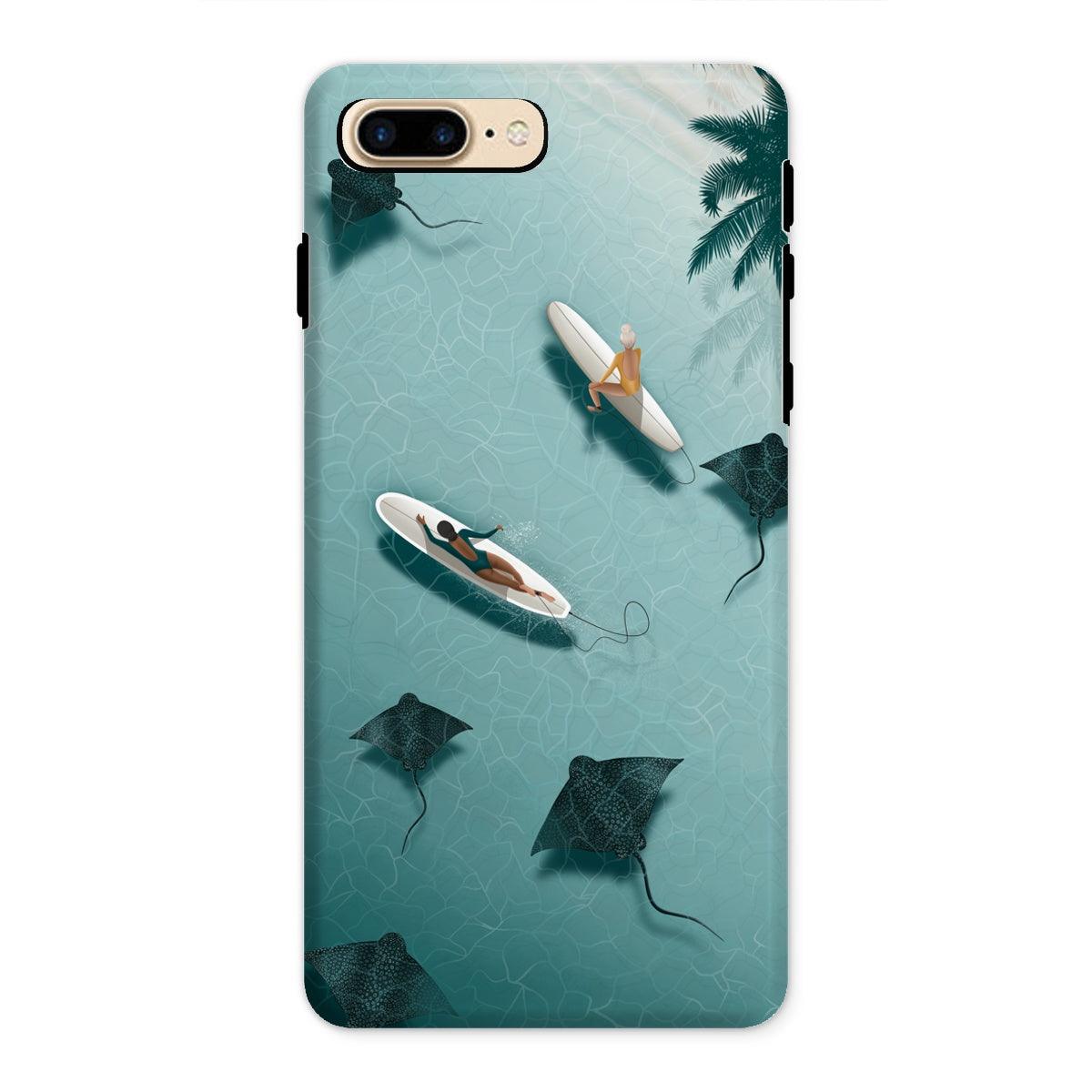 Dancing with rays reinforced phone case