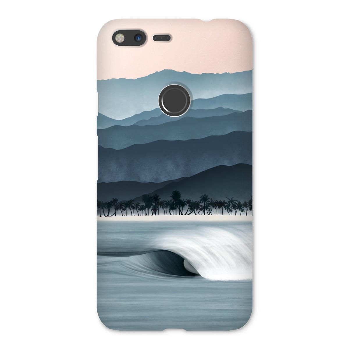 Funda fina para móvil Entre el océano y las montañas