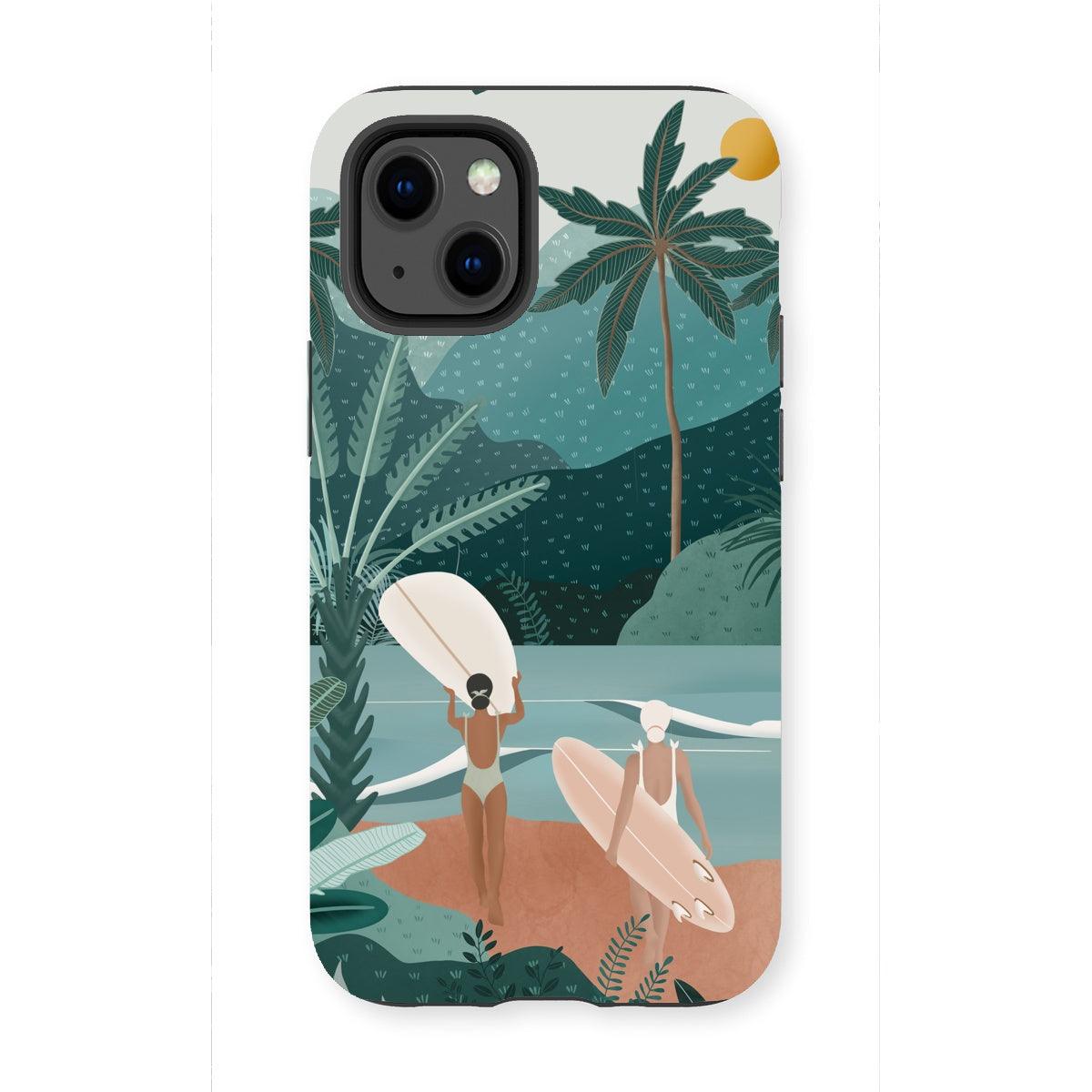 Funda para móvil reforzada Jungle vibes sea