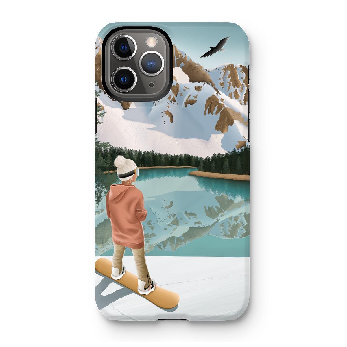 Between lake & mountains reinforced phone case