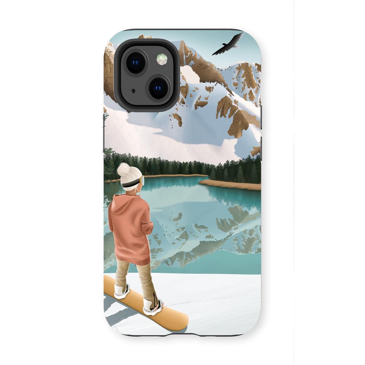 Between lake & mountains reinforced phone case