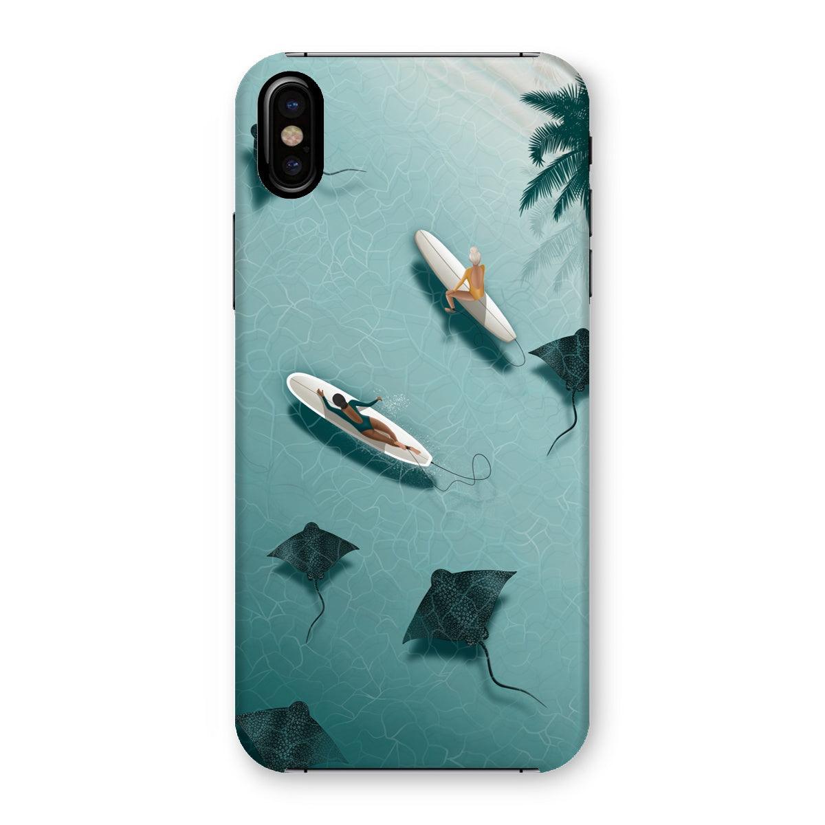Slim Dancing with Rays Phone Case