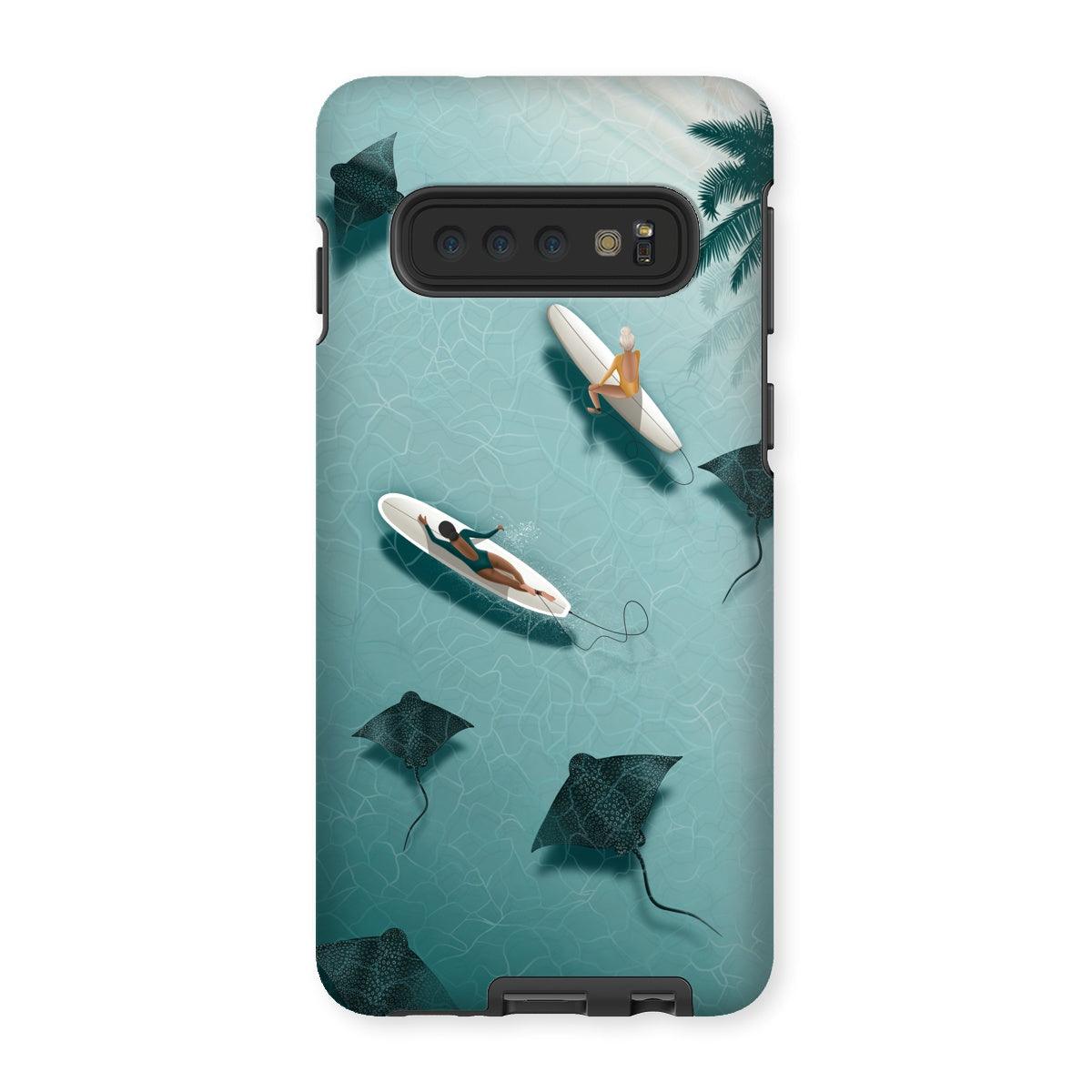 Dancing with rays reinforced phone case