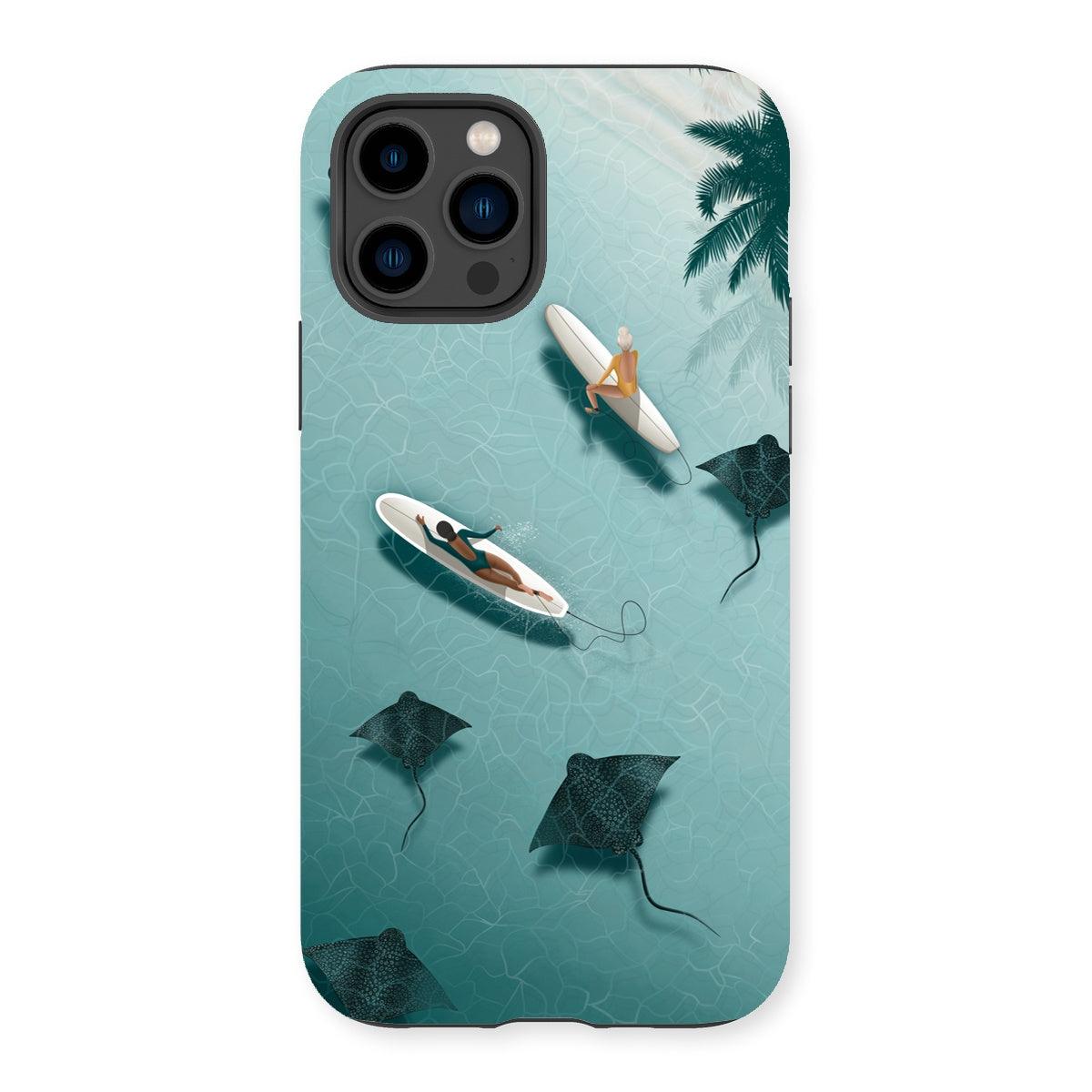 Dancing with rays reinforced phone case