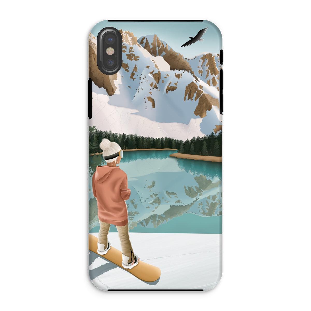 Between lake & mountains reinforced phone case