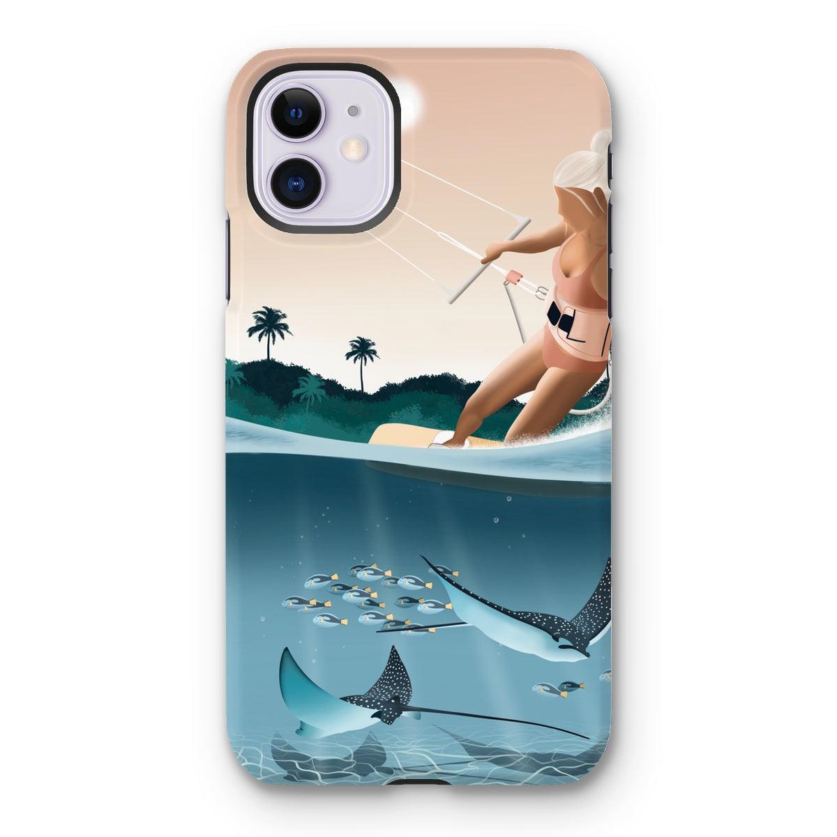 Estuche para teléfono reforzado con kitesurf