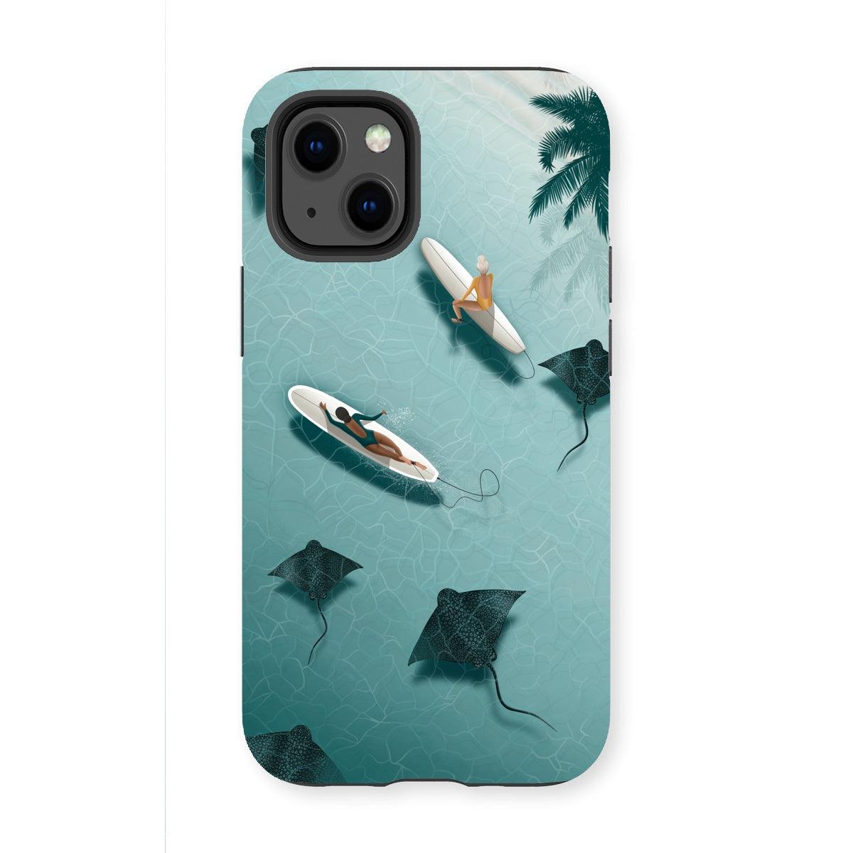 Dancing with rays reinforced phone case