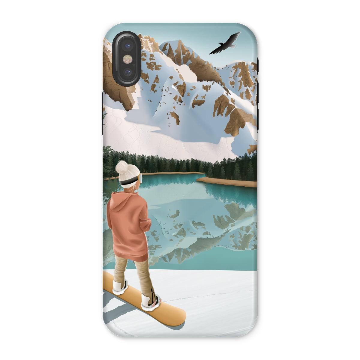 Between lake & mountains reinforced phone case