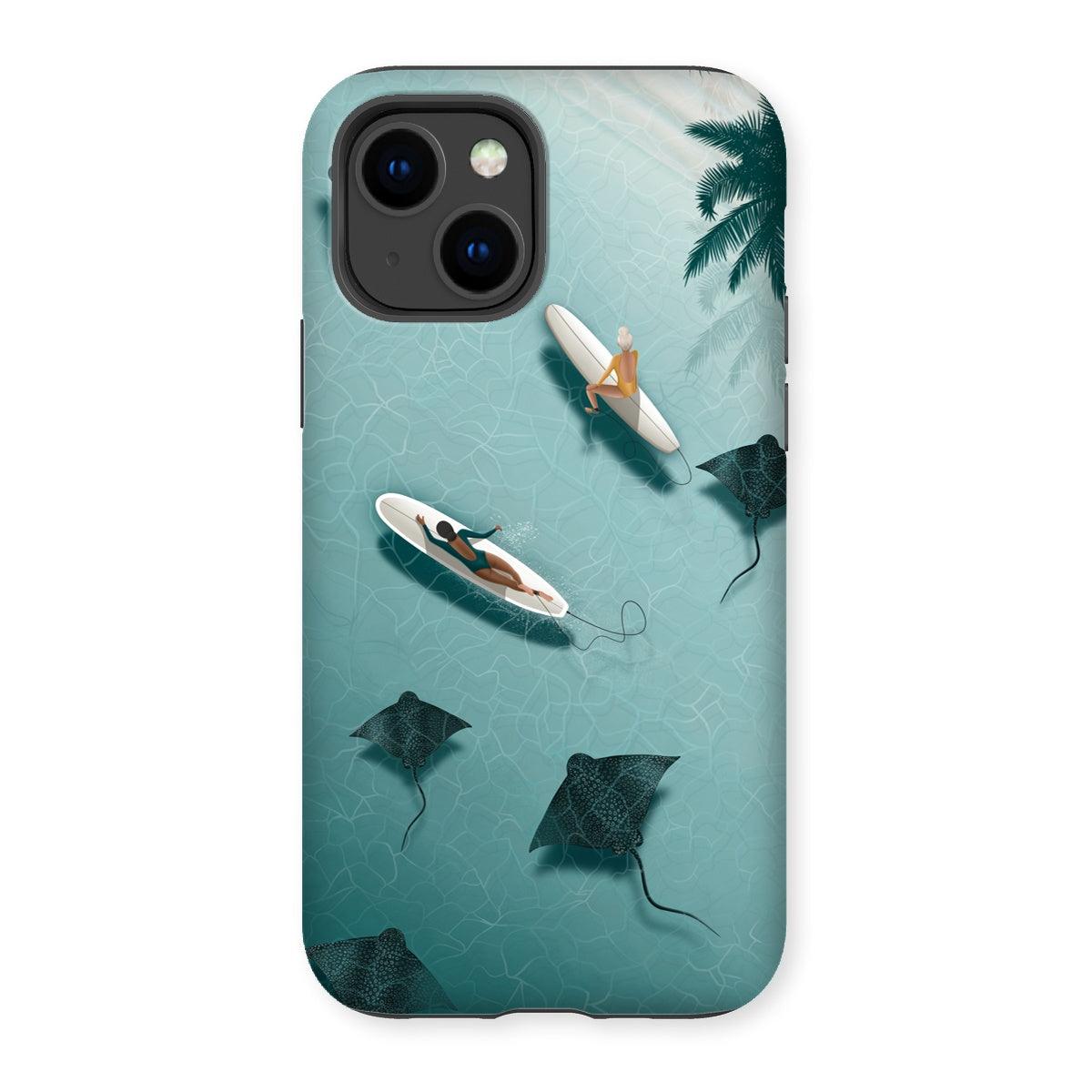 Dancing with rays reinforced phone case