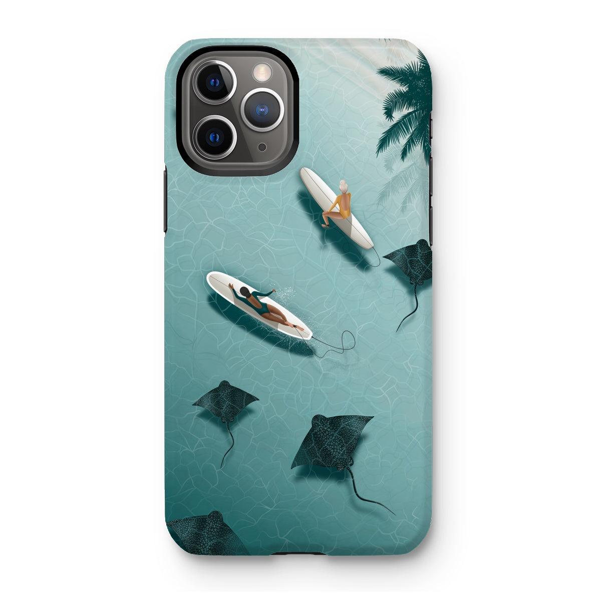 Dancing with rays reinforced phone case