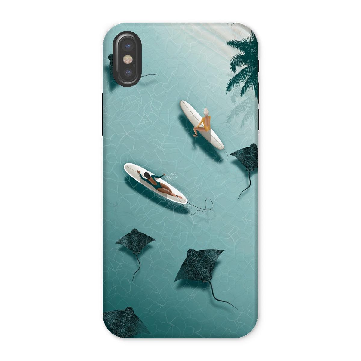 Dancing with rays reinforced phone case