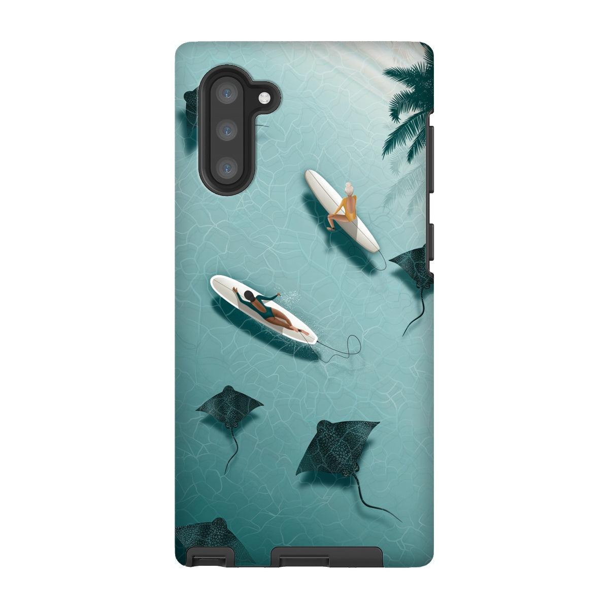 Dancing with rays reinforced phone case