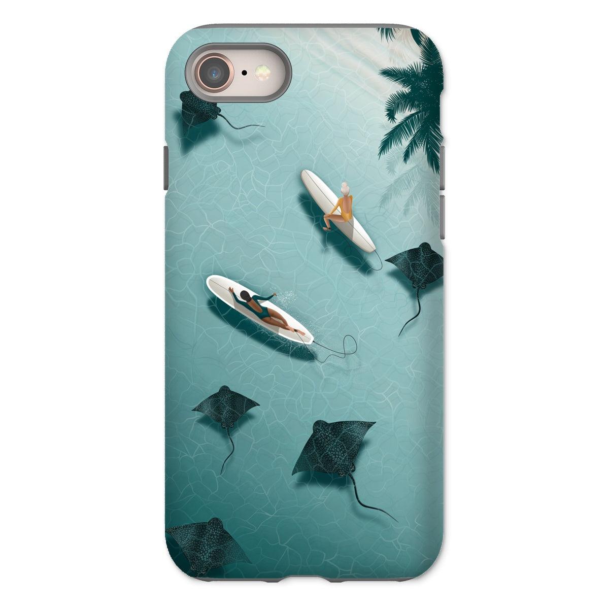 Dancing with rays reinforced phone case