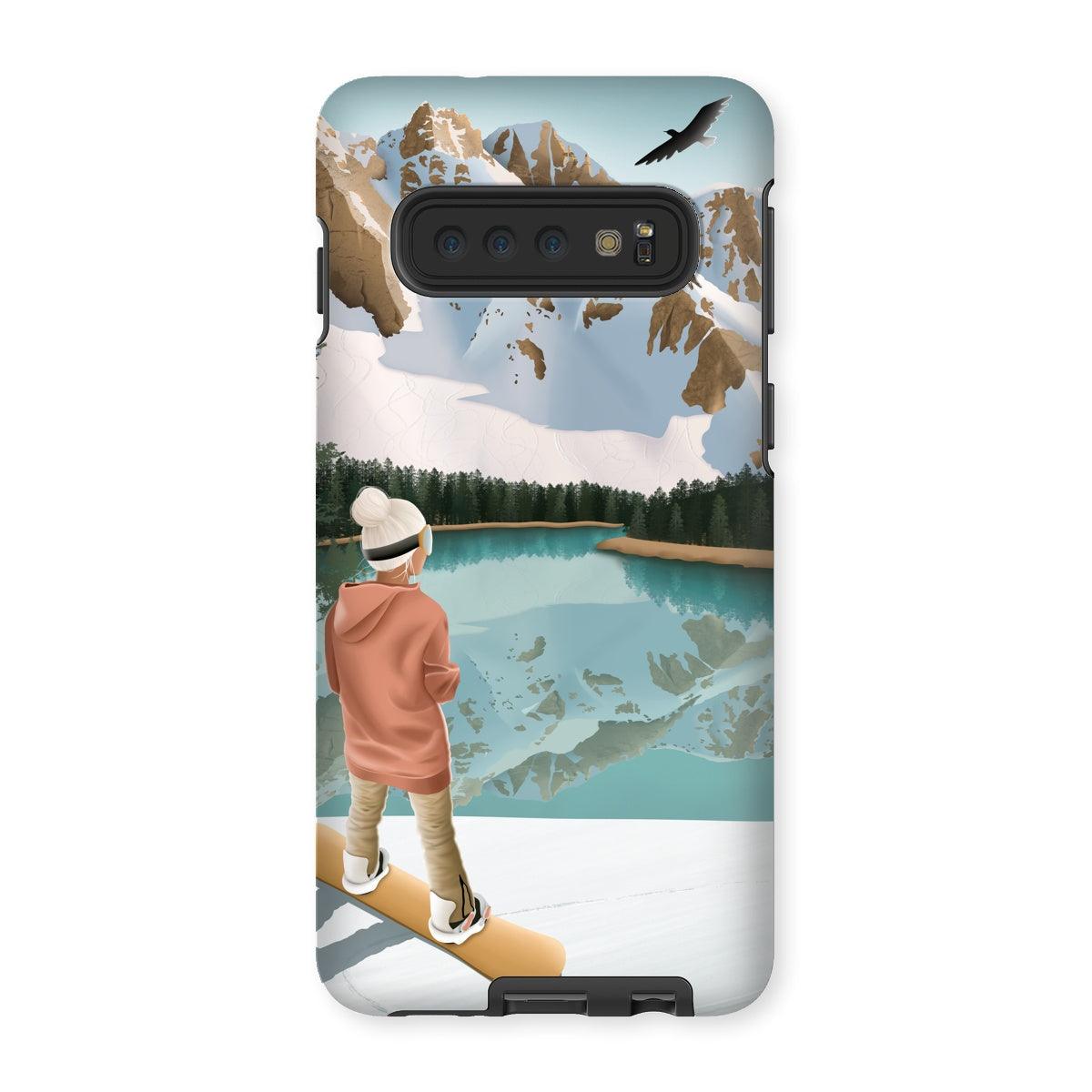 Between lake & mountains reinforced phone case