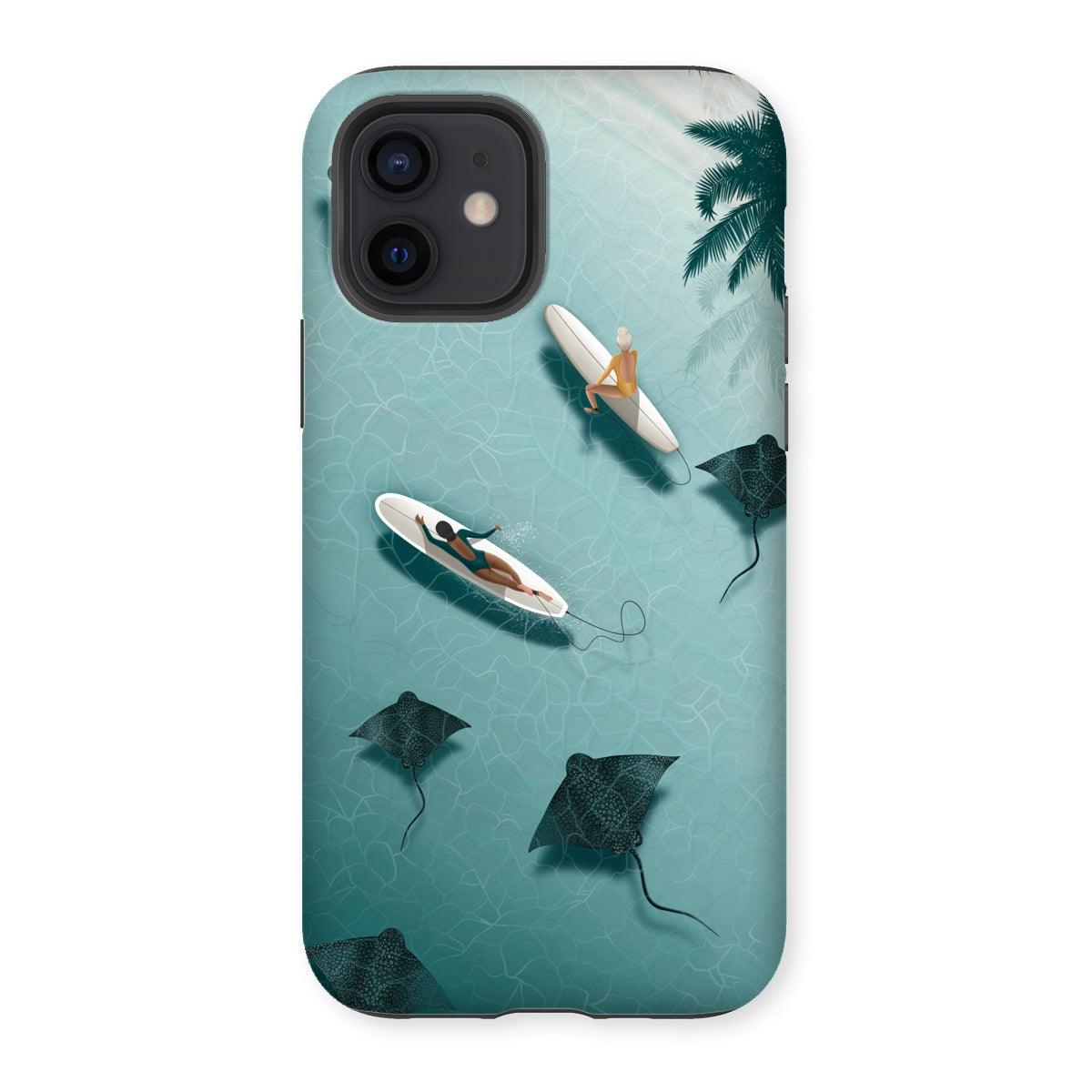 Dancing with rays reinforced phone case