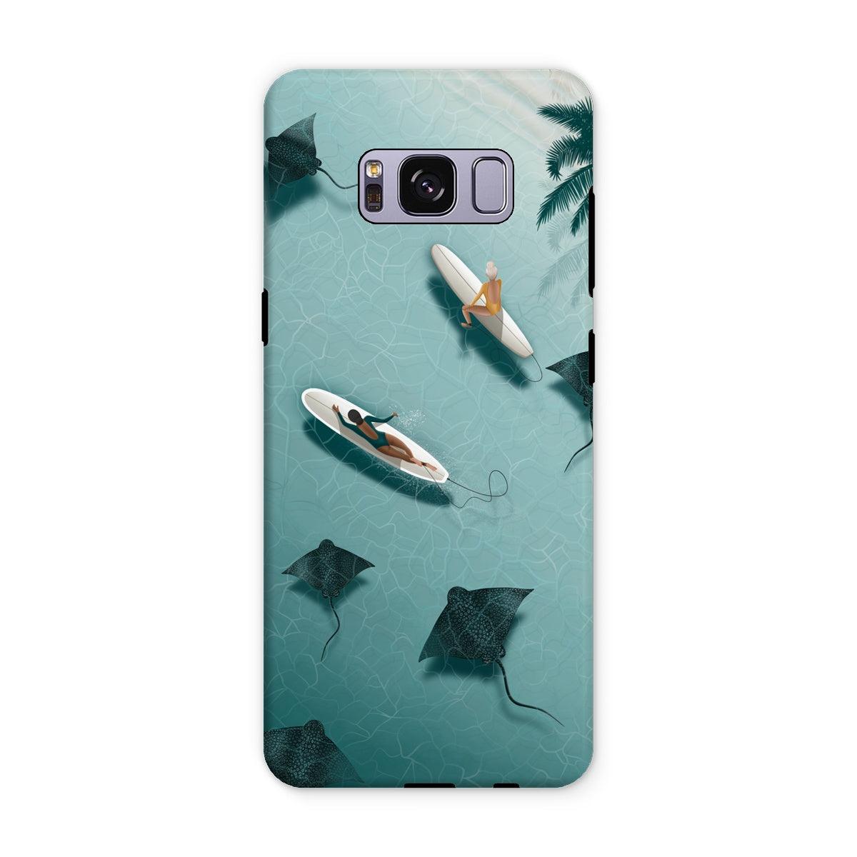 Dancing with rays reinforced phone case