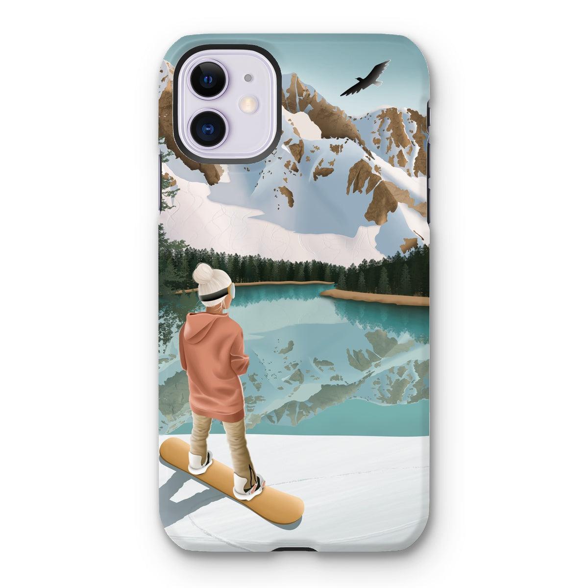 Between lake & mountains reinforced phone case