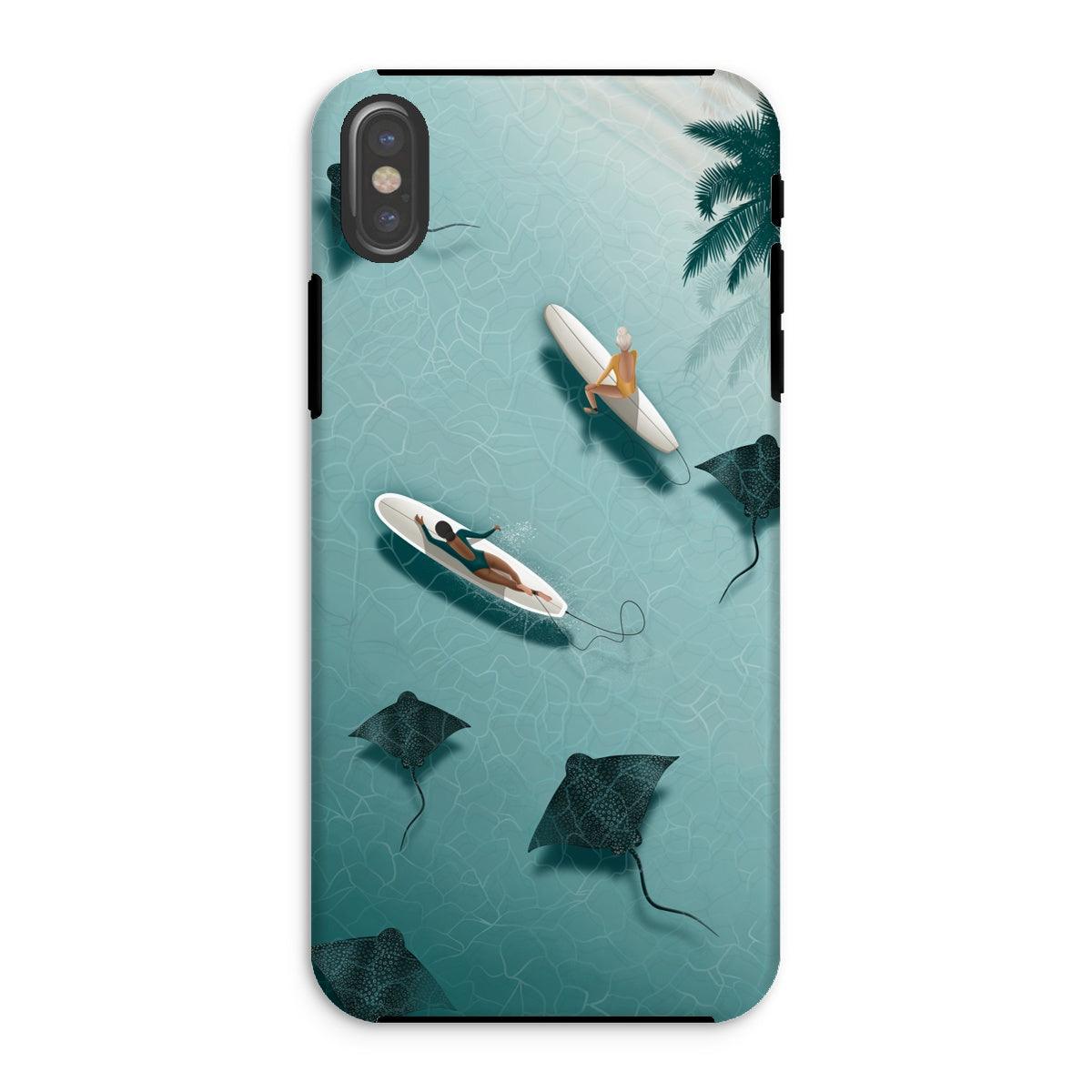 Dancing with rays reinforced phone case