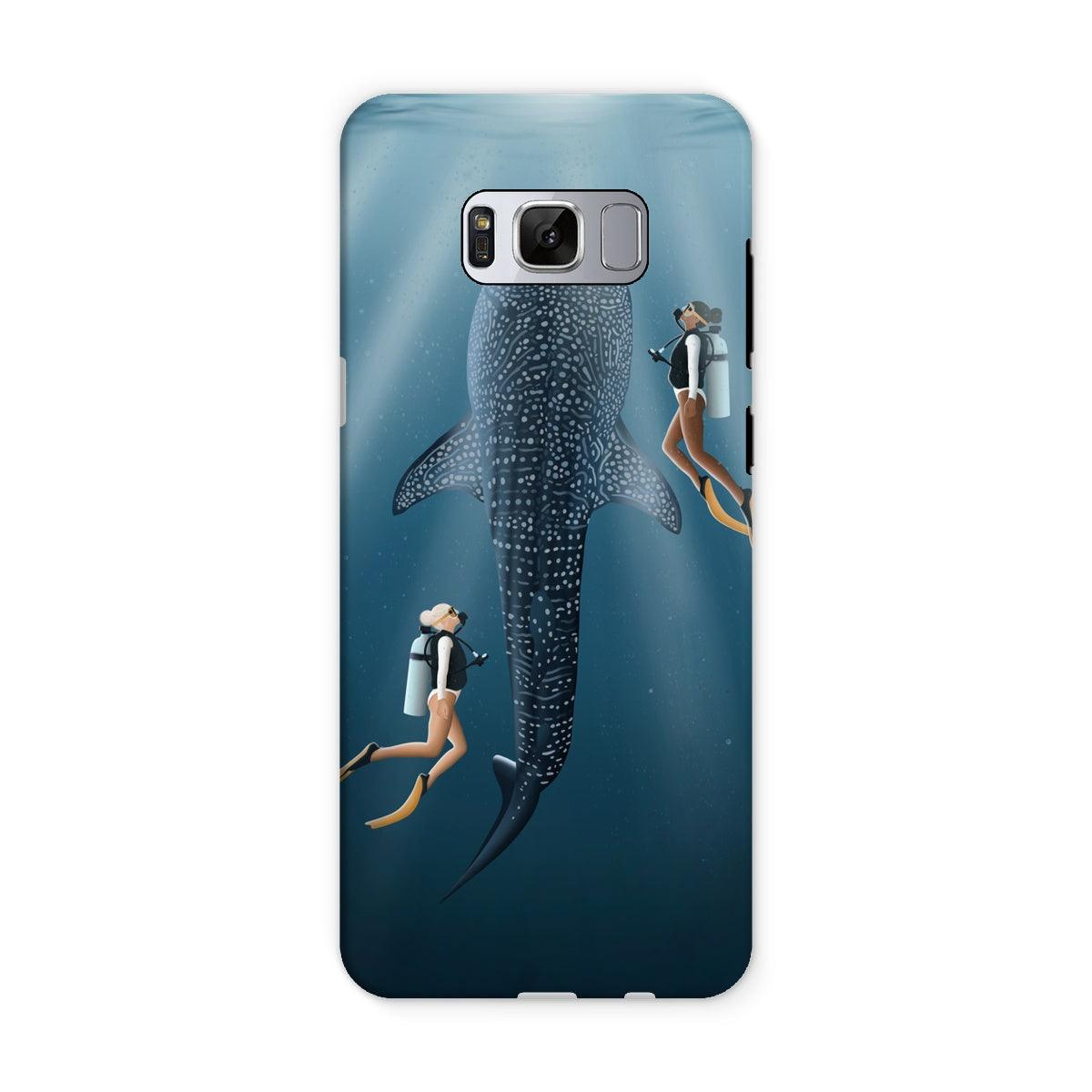 Buceo con amigos funda de móvil reforzada