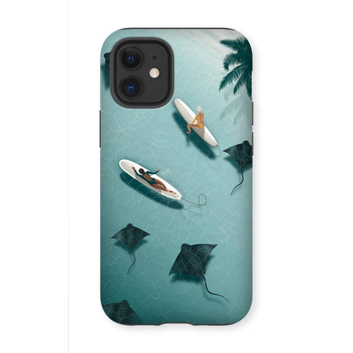 Dancing with rays reinforced phone case