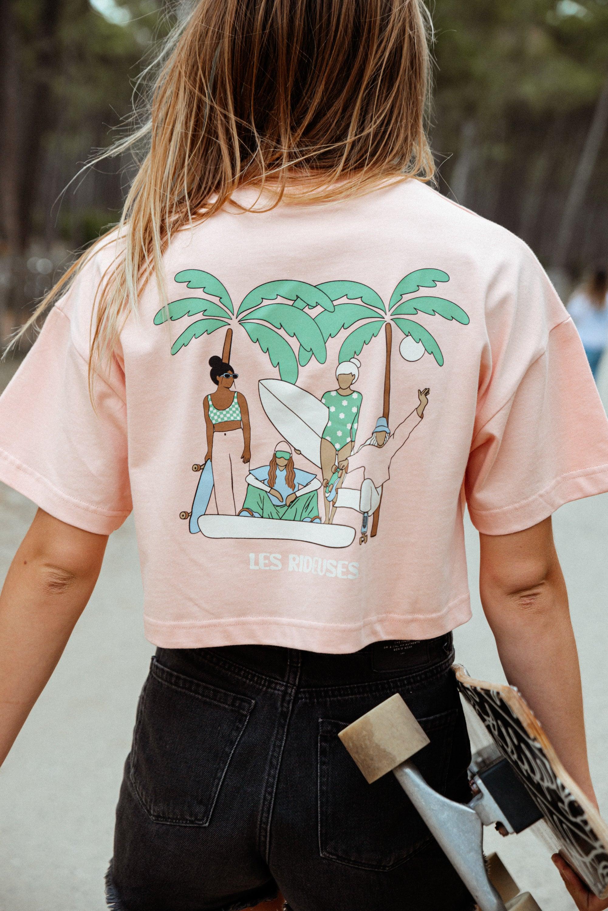 T-shirt oversize court Girls gang