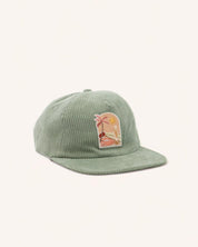 Casquette en velours vert
