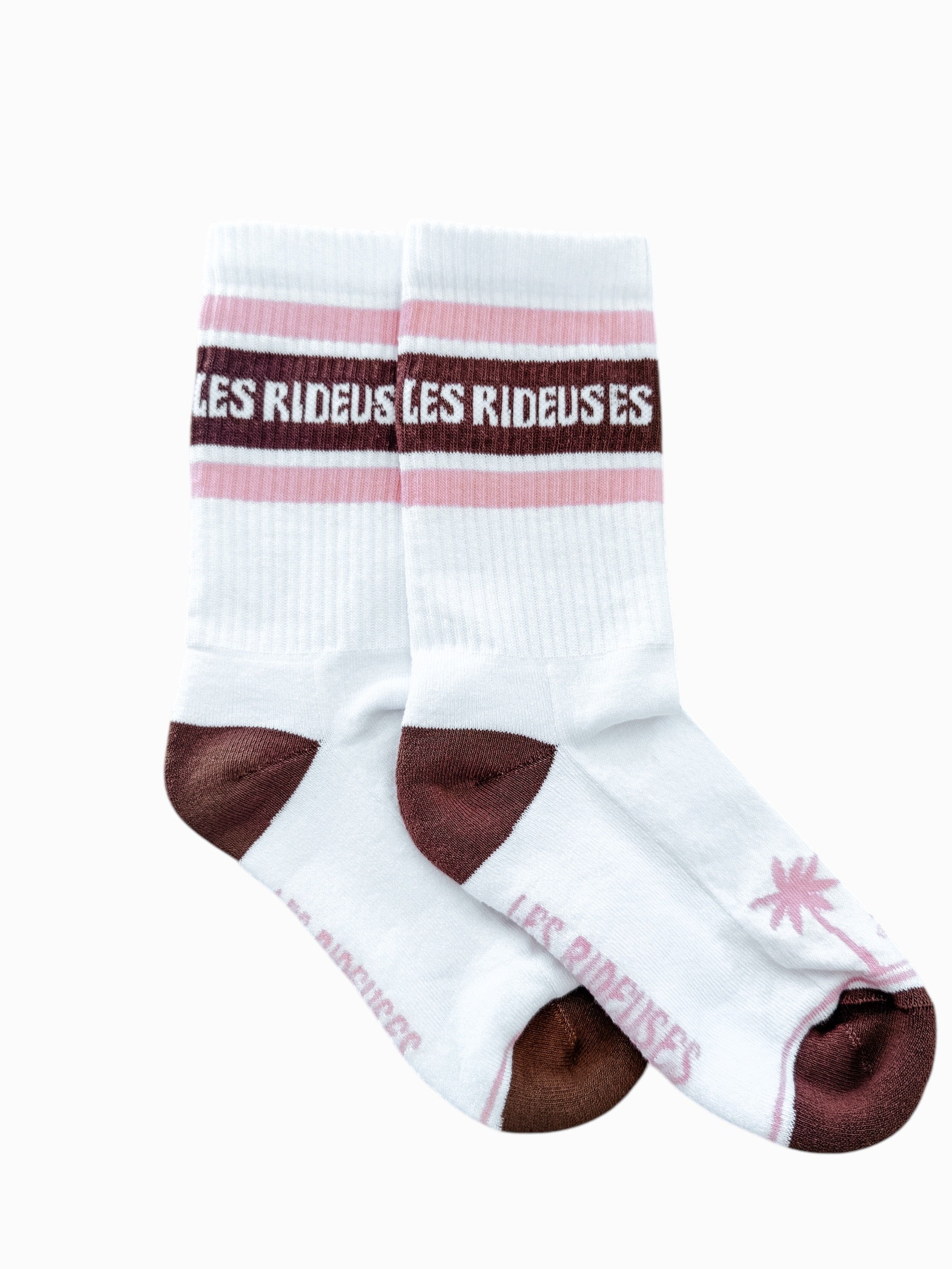 Chaussettes Marron &amp; rose Les Rideuses