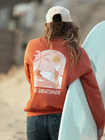 Load image into Gallery viewer, Sweat-shirt oversize French terry terracotta
