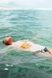 T-shirt oversize Surf life crème