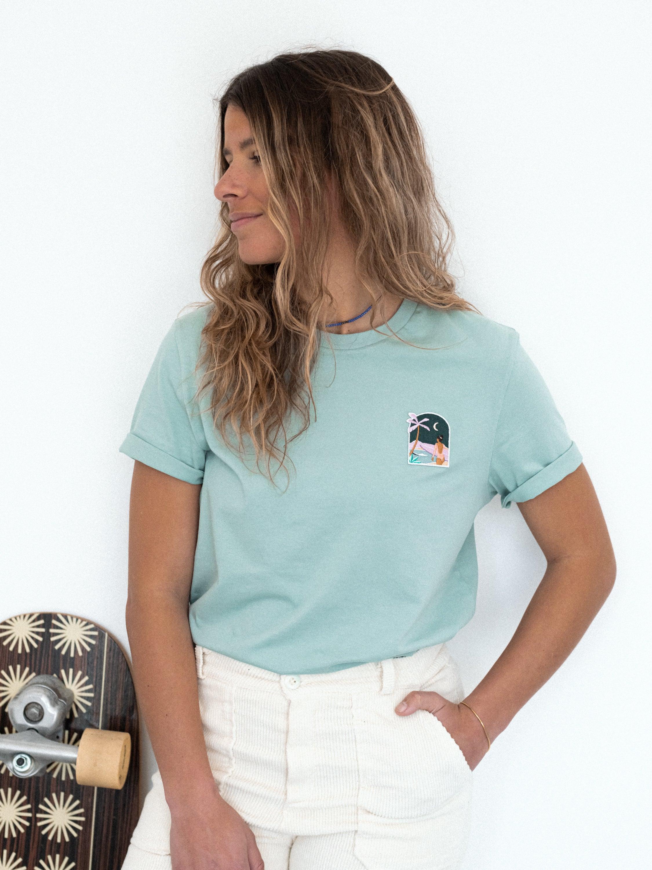 T-shirt unisexe vert sauge