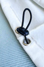 Précommande - Sweat-shirt court 90´s vert canard/sauge/écru - Délais: 2 à 3 semaines