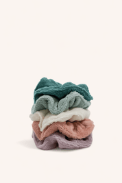 Chouchou en éponge vert forêt