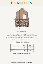 Veste polaire sherpa sans manche doublée Léo/capuccino