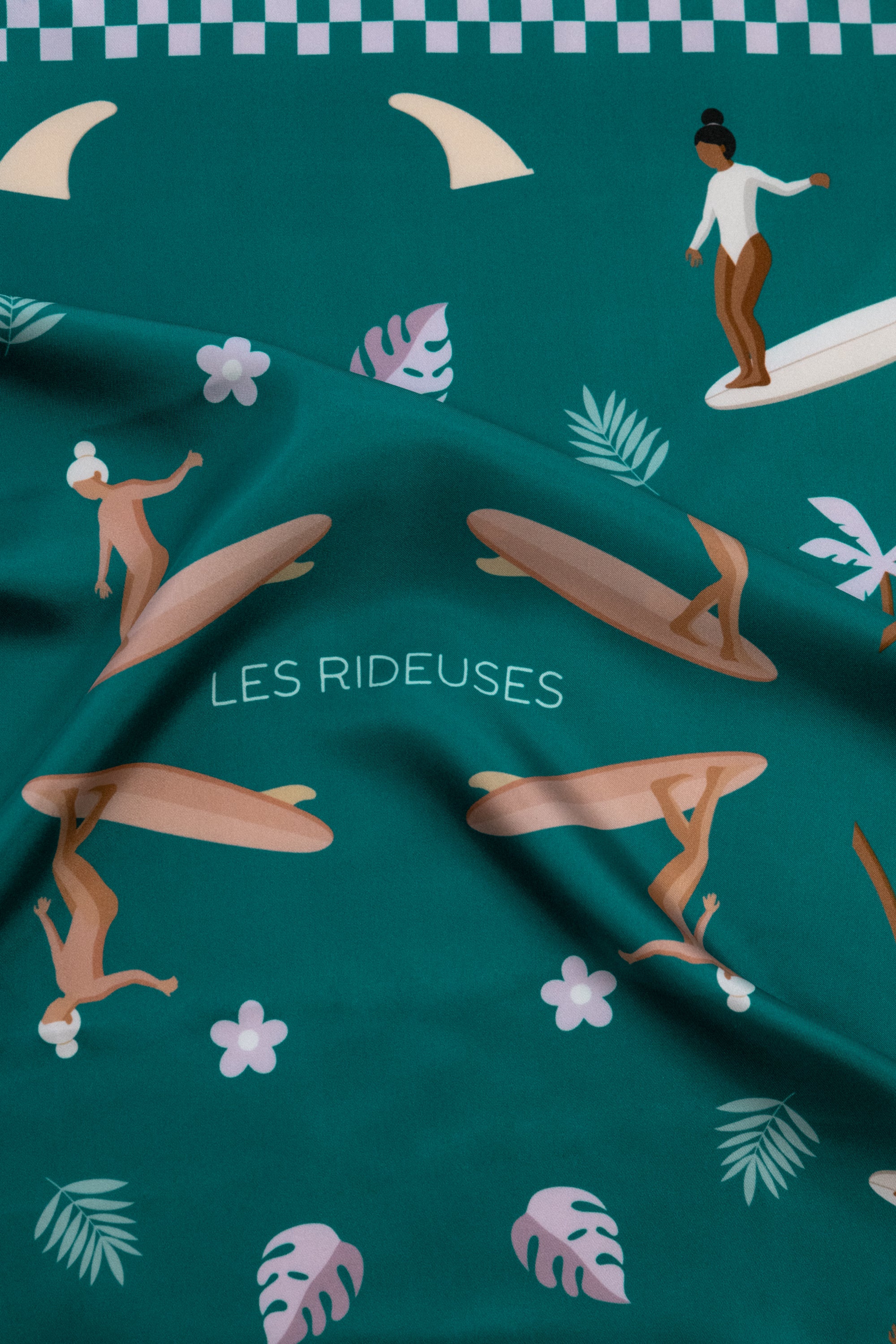 Foulard en soie Sunny days (vert)