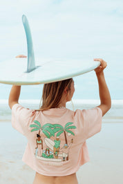 T-shirt oversize court Girls gang