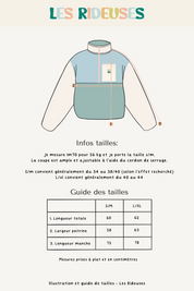 Pull polaire bleu & vert pastels