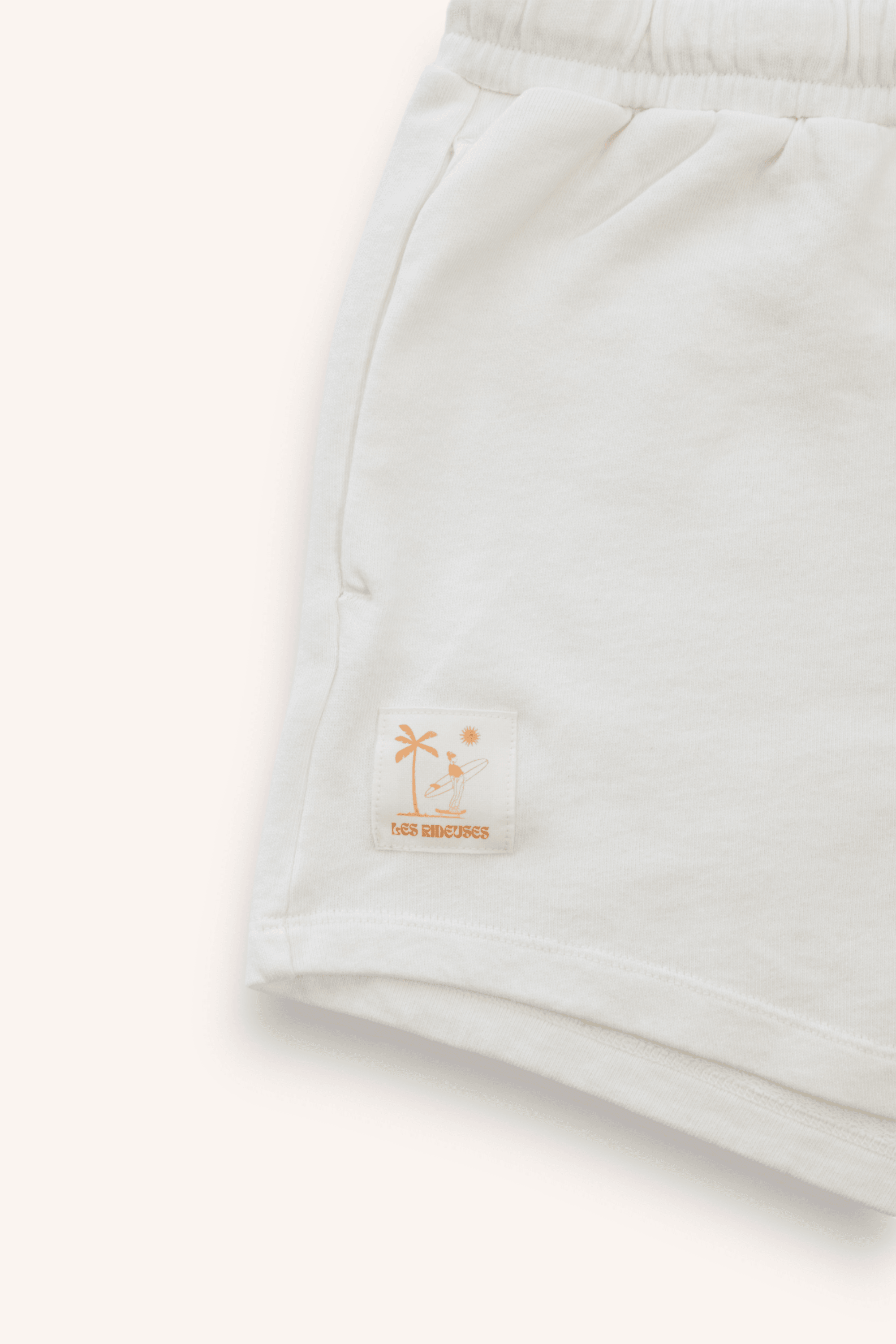 Short French terry écru