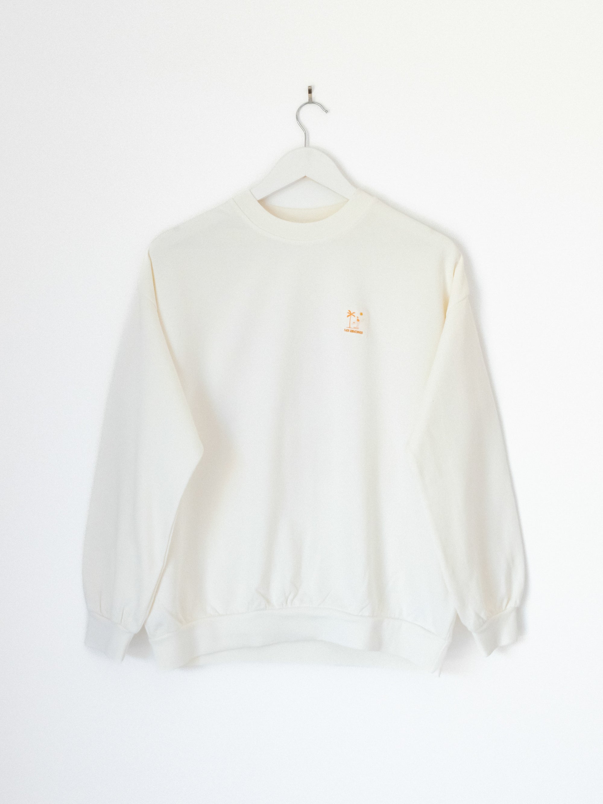 Sweat-shirt oversize French terry écru