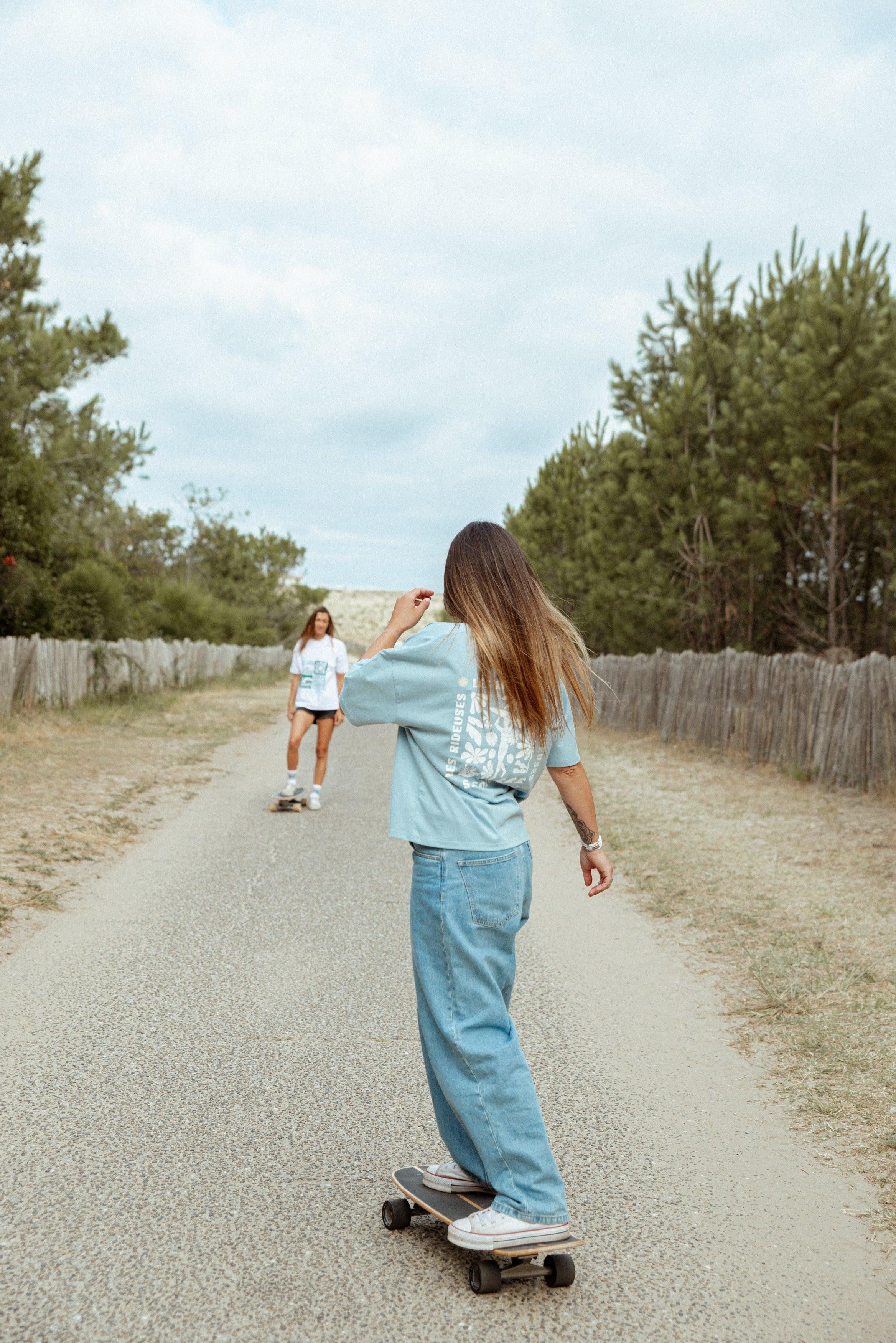 T-shirt oversize Endless summer bleu