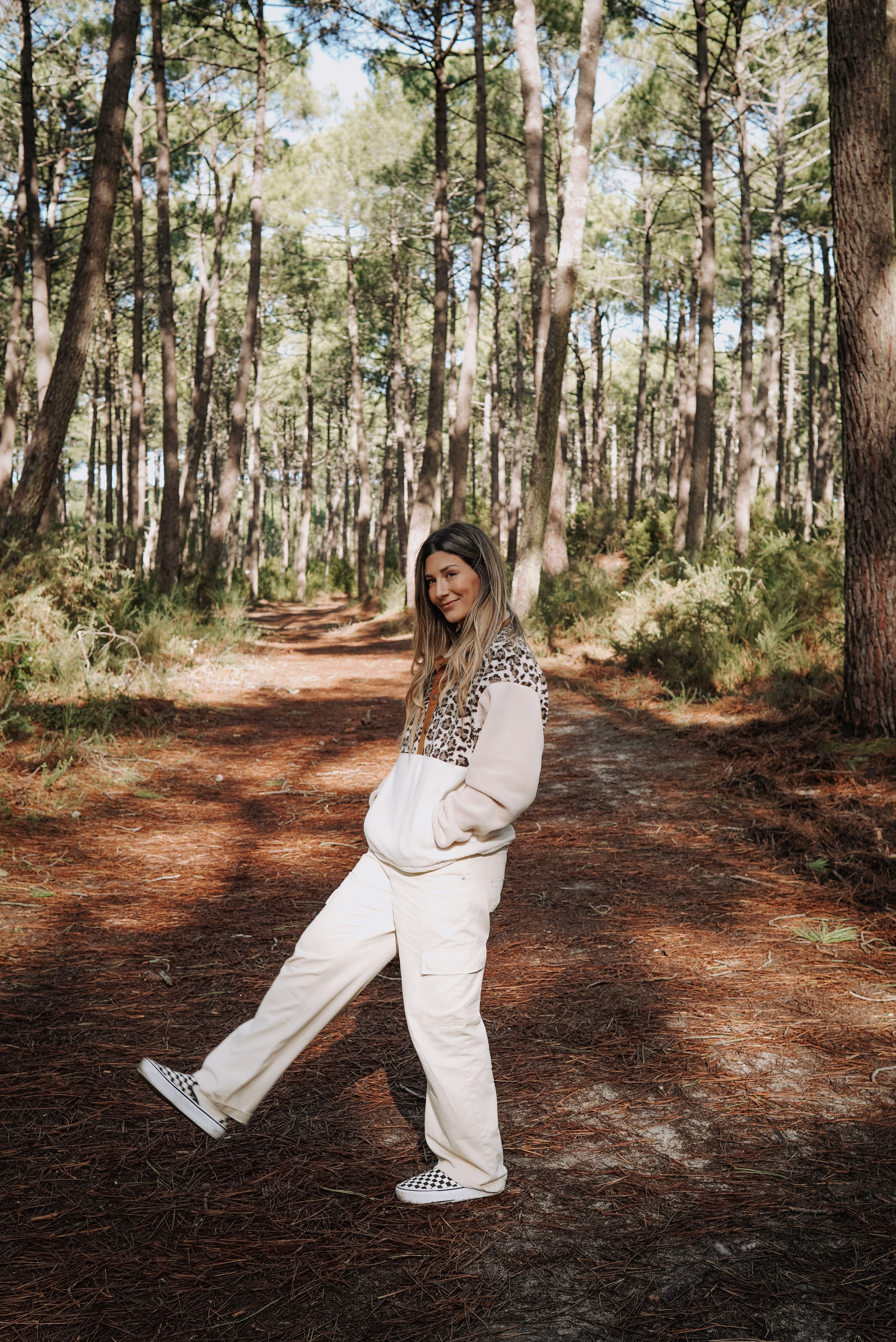 Veste polaire sherpa Léo/poche mains