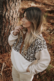 Veste polaire sherpa Léo/poche mains