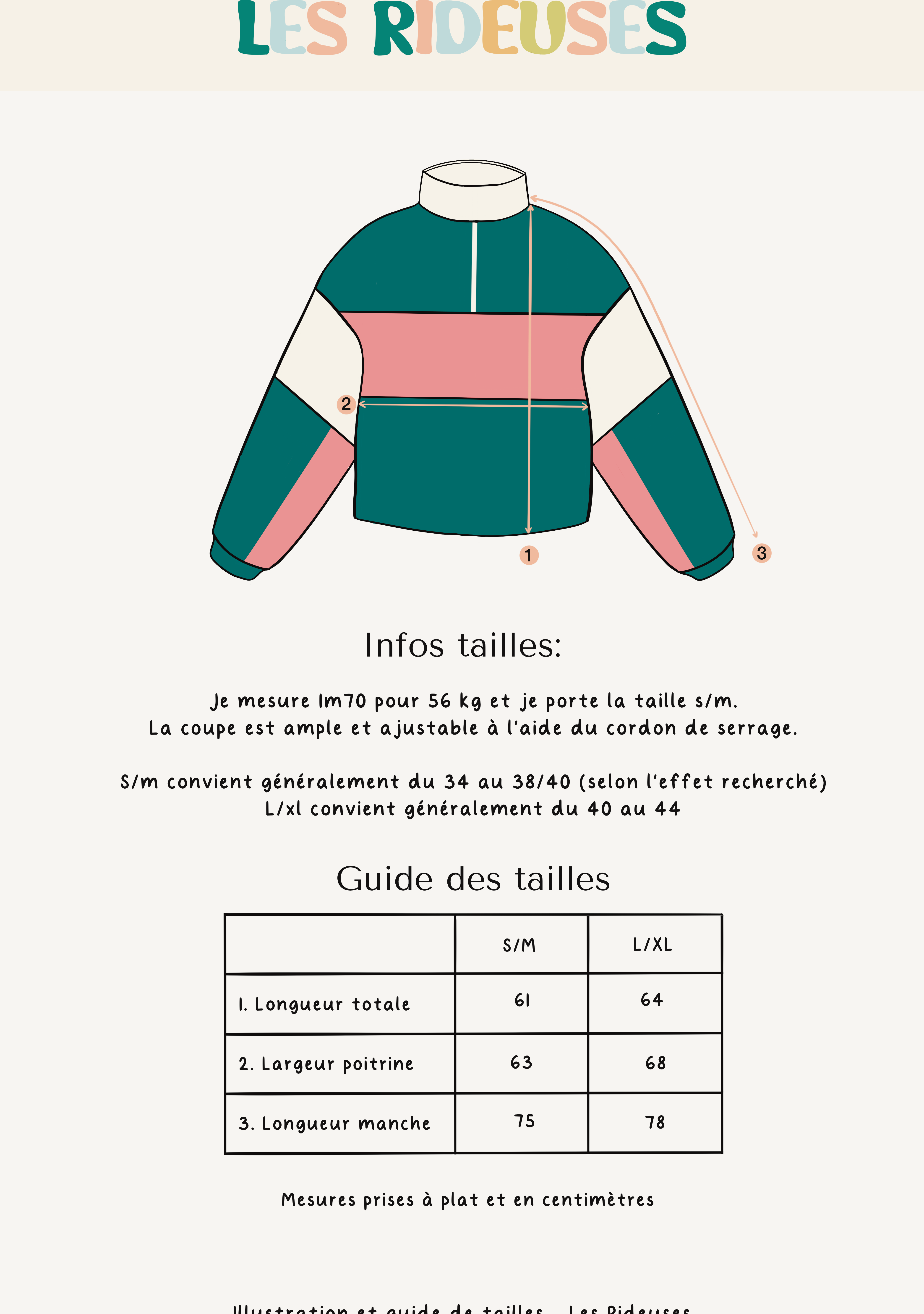 Pull polaire vert & rose